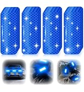 Super Reflective Stickers Made of DG3, 3.15" x 1.18" Safety Reflective Tape for Car Bike Mailbox ...