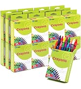 Enday Crayons 24 Count, Box of Crayons for Kids, Easy to Hold Toddler Crayon, Premium Non Toxic 2...