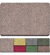 BEAU JARDIN Indoor Doormat Super Absorbent Mud Front Door Mat 47"x28" Large Latex Backing Non Sli...
