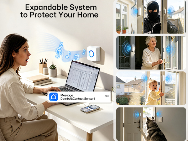 Door Sensor for Home/Elderly/Child/Pets