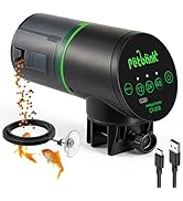 Petbank Automatic Fish Feeder for Aquarium - Auto Fish Food Dispenser Rechargeable for Small Larg...