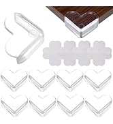 KALLORY 15Pcs Transparent Heart Shaped Furniture Corner Protectors Durable Table Edge Guards for ...