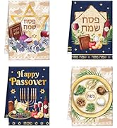 InIsaJace Passover Kitchen Towels Decor, Dish Towels Gifts for Cooking Cleaning Set of 4, Jewish ...