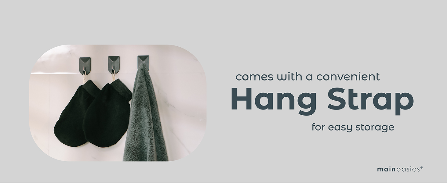 convenient hang strap for easy storage