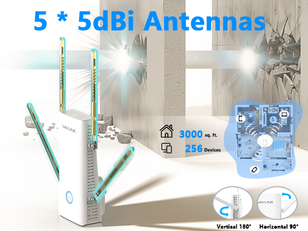 WIFI AX3000 extender signal booster