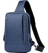 CAAORDKSO Crossbody Bag Sling Bag for Men Women Waterproof Lightweight Messenger Bag Shoulder Bag...