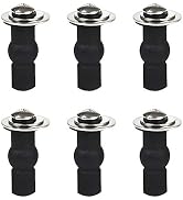 Hibbent 6 Pack Toilet Seat Bolts, Toilet Seat Screws Replacement Kit | Universal Hinge Bolt Screw...