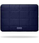 Linpr Puffy Laptop Sleeve 14 Inch Matte Navy, Waterproof Carrying Case Bag for Women, Fluffy Comp...