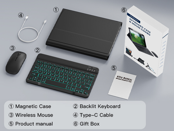 ipad 10th generation case with keyboard;gift