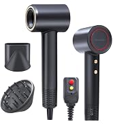 Rizzdeek Hair Dryer, 180000RPM Professional Ionic High Speed Blow Dryer with Diffuser,Travel Salo...