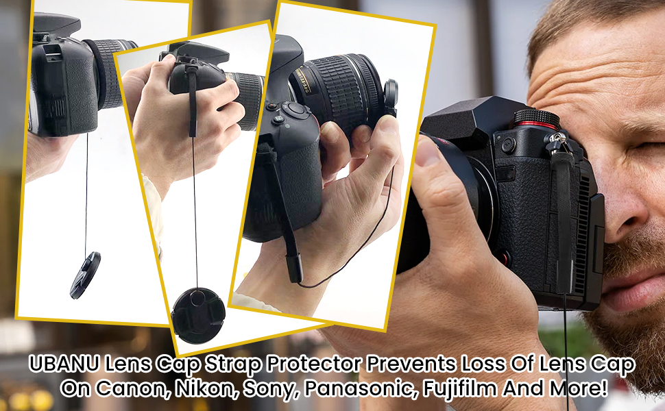 5 Pcs Lens Cap Keeper, Camera Lens Cap Leash For Dsrl & Mirrorless Lenses - Lens Cap Tether