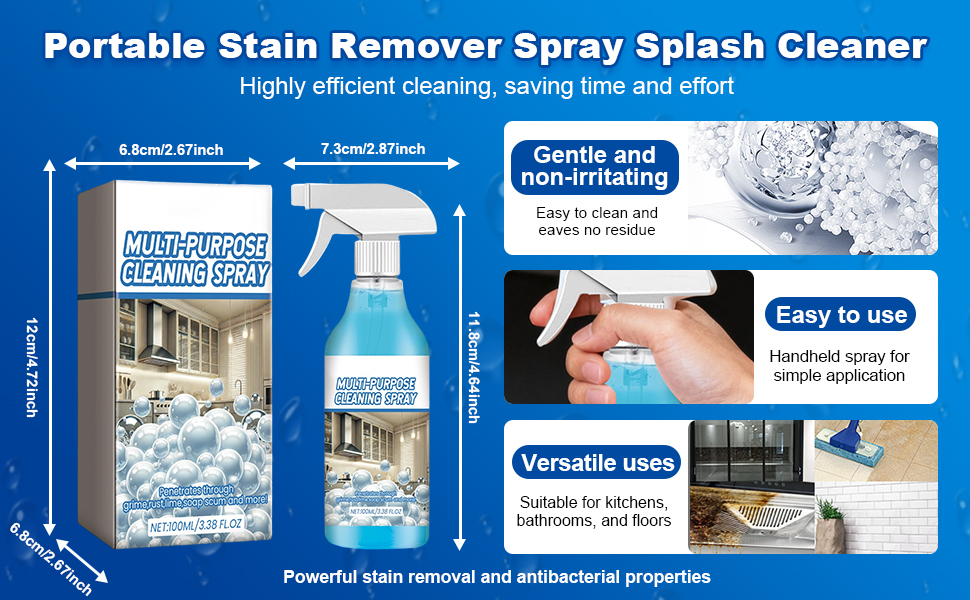 Foaming No-Rinse Spray Cleaner, Save Time And Effort