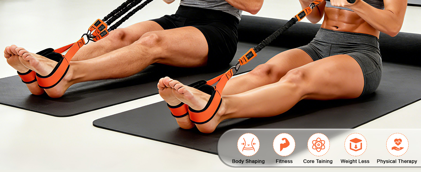 pedal resistance band with handle
