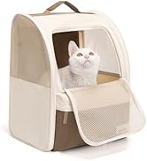 wakytu Cat Carrier Backpack,Steel Wire Frame More Stable,600D Wear-Resistant Oxford Fabric, Dog C...