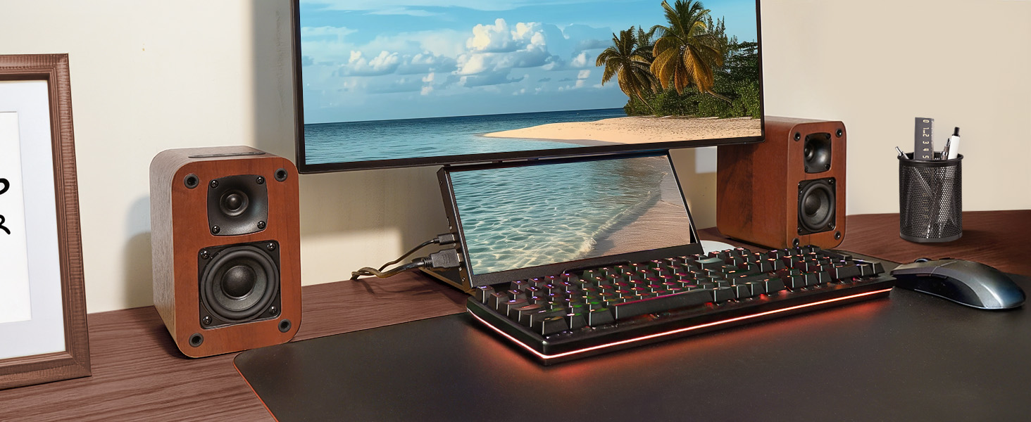 Powered Bookshelf Speakers