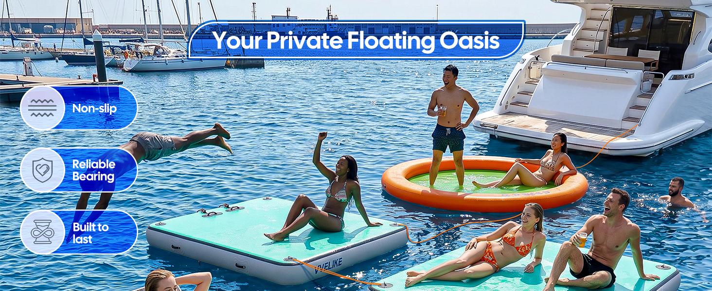 inflatable dock floating