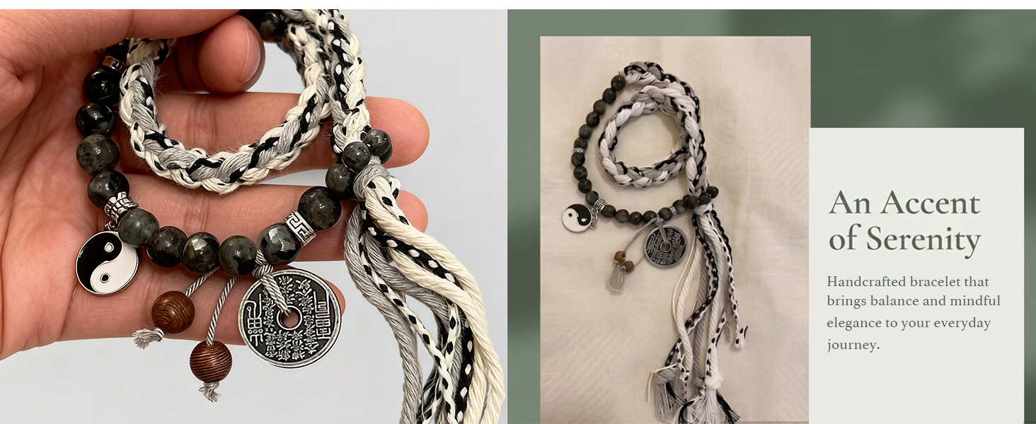 Wear this spiritual bracelet for meditation and daily protection.