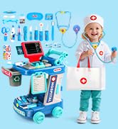 Doctor Kit for Kids 3-5 Pretend Play - 28 Pieces Dentist Vet Toys for 4 5 6 Year Old Girls Boys