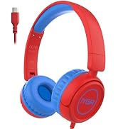 IYGR K6 USB C Kids Headphones, 85dB Safe Volume Headphones for Kids, Stereo Sound Foldable Headph...