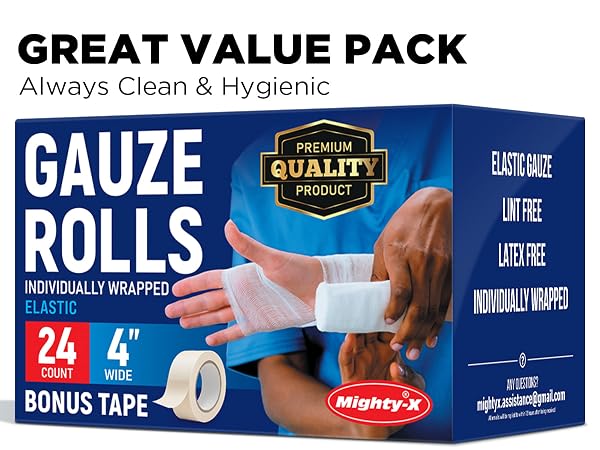 Premium quality gauze rolls, rolled gauze, gauze wrap
