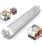 Pellet Smoker Tube for Grilling, 12 inches Premium Stainless Steel BBQ Wood Pellet Tube Smoker fo...
