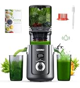 OMMO Cold Press Juicer Machines: 5.1" Wide Feed Chute Slow Masticating Juicer for Whole Fruits & ...