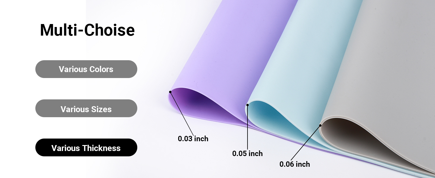 various thickness