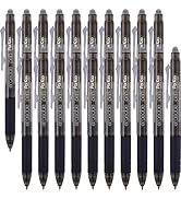 ParKoo Retractable Erasable Gel Pens Clicker Fine Point 0.7 mm, No Need for White Out, Black Ink ...