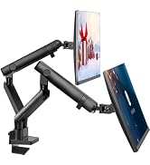 Dual Monitor Arm, Dual Monitor Mount, Dual Monitor Desk Mount up to 32 Inch Computer Screens, Dua...
