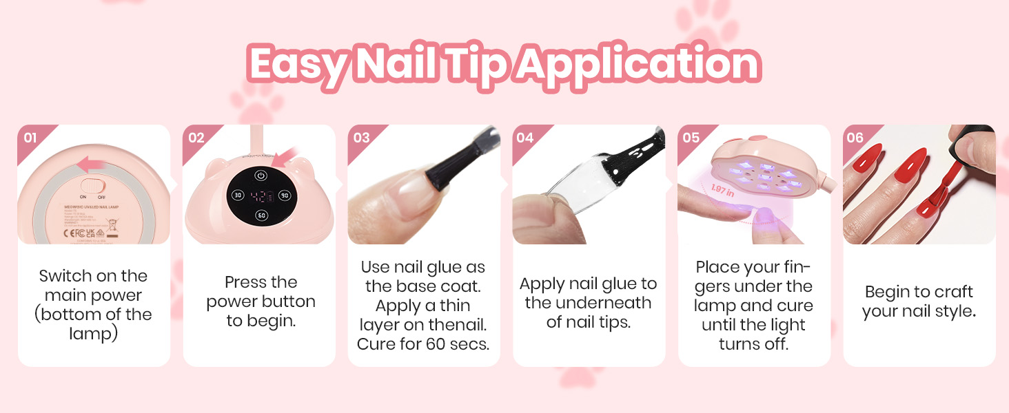 Beetles Gooseneck UV Nail Lamp - Meowgic MilkKitty Mini LED Nail Light