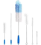 Living&Giving Bottle Brush Cleaner 6 Pack - Long Water Bottle Cleaning Brush Kitchen Scrub Washing