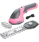 WORKPRO Cordless Grass Shear & Shrubbery Trimmer - 2 in 1 Handheld Hedge Trimmer 7.2V Electric Gr...