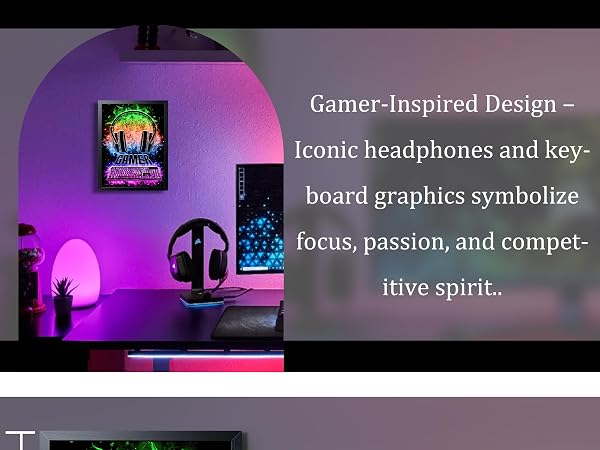 Boys Room Gamer Wall Decor Cool Video Gamers Wall Art