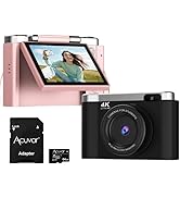 4K Digital Camera for Photography with Autofocus, 48MP Vlogging Camera for YouTube, 64GB SD Card,...