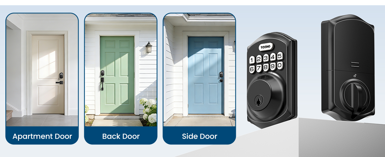 Suitable for front doors, back doors, side doors, apartment doors, and more for versatile home use.