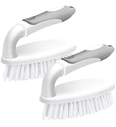 Scrub Brushes for Cleaning Bathtub Scrubber Heavy Duty Scrub Brush with Handle Stiff Bristle Clea...
