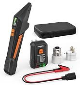 Focemta Circuit Breaker Finder and GFCI Outlet Tester - Digital Receiver with Color Screen & NCV ...