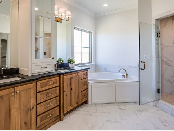 gold square shower drain