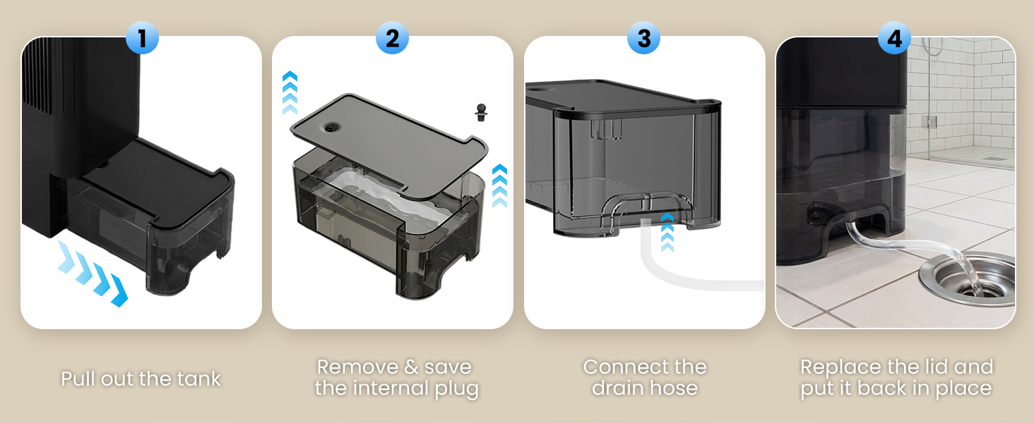 dehumidifier with drain hose