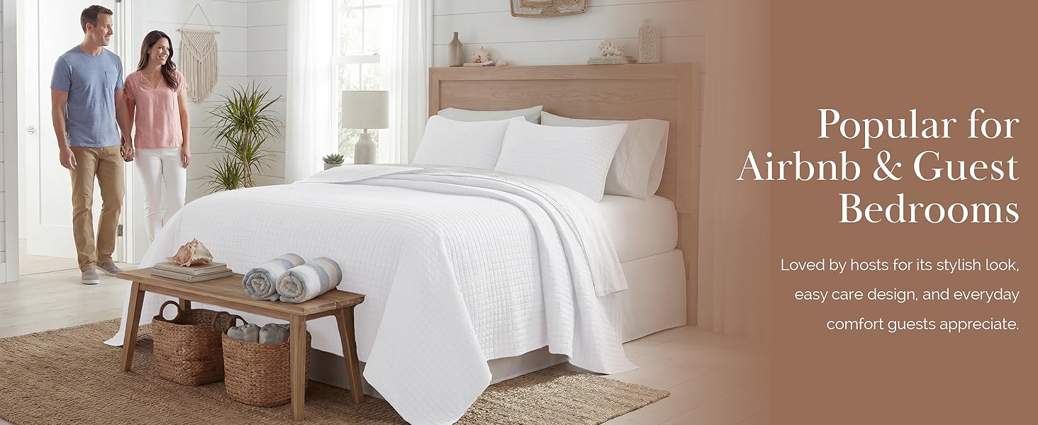 Twin XL bedding set in warm neutral tone with smooth microfiber fabric