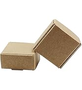 PABCK 1.45x1.45x0.78 inch Mini Brown Aircraft Cardboard Jewellery Boxes Square Gift Wrapping Kraf...