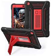 ProCase Kids Case for iPad 9th/8th/7th Gen 10.2, Shockproof Case, Black Red | Heavy duty protecti...