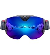 OhO 4K Smart Ski Goggles, WiFi Camera Snowboard Goggles with UV Protection, Anti Fog (Men/Women)
