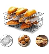 Hunnycook Cooling Racks - 3P Stackable Tall Baking Racks, 10 * 16 Inch Stainless Steel Wire Rack ...