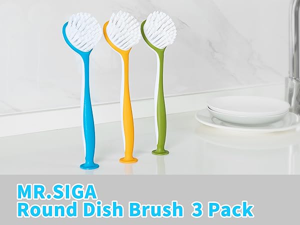 MR.SIGA Round Dish Brush
