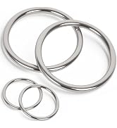ZUSFUL 2.17 inch Metal O Rings,Stainless Steel Round Ring Buckles 5/16" Wire Diameter,metal rings...