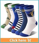 6 Pairs Boys Kids Socks Crazy Fun Novelty Funny Cotton Crew Children Teenage Boys Socks