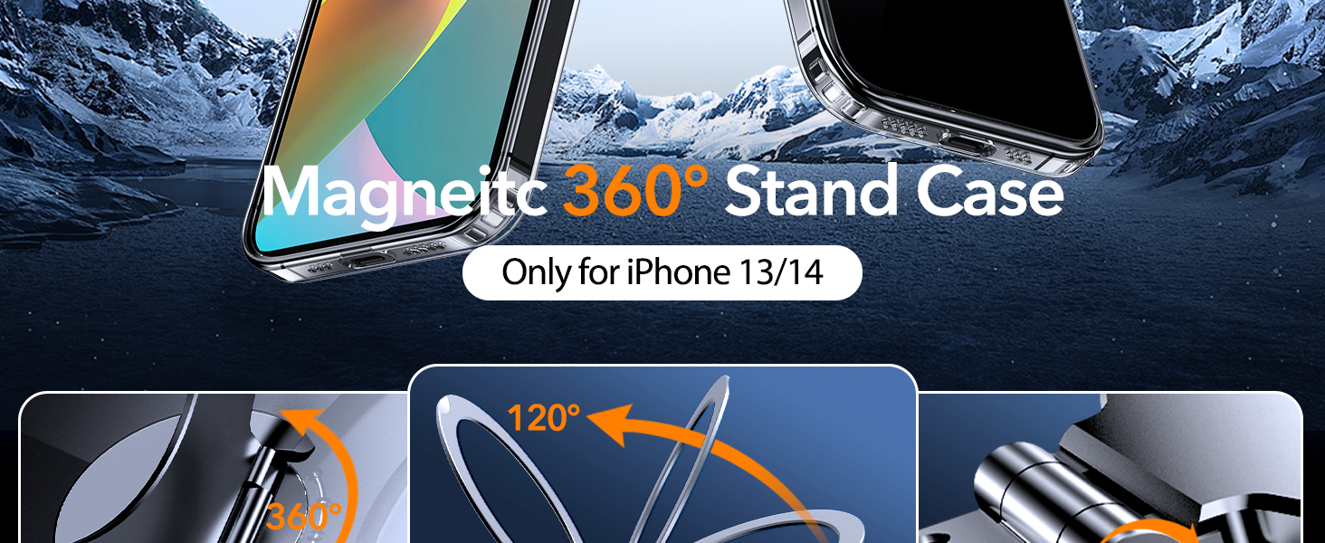 clear iphone 13 case with stand
