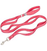 TRUE LOVE Recycled Dog Leash with Multi Handles Durable Chain Rope Breathable Mesh Lining Trainin...