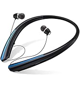 APPINESSEY Bluetooth Headphones Retractable Neckband, Bluetooth Headset with Microphone Vibration...